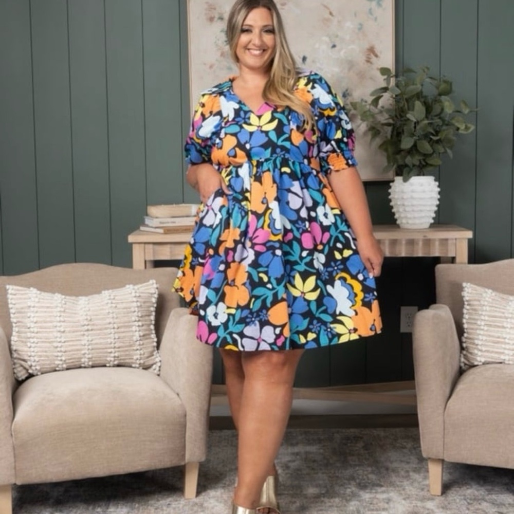 Floral Multicolor Boutique Dress size Small